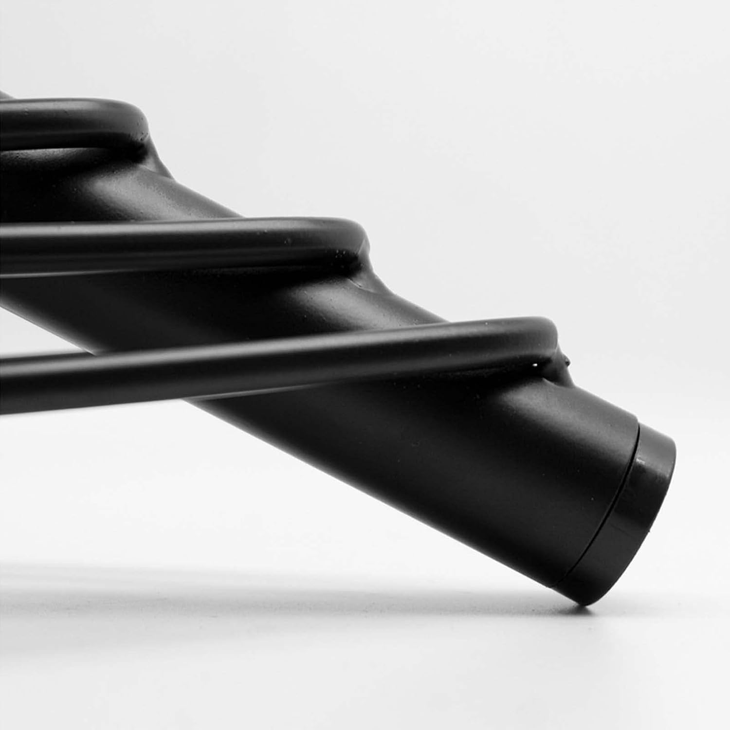 4 pernas de móveis de metal preto, pernas de mesa de centro de 18 cm, E - 3