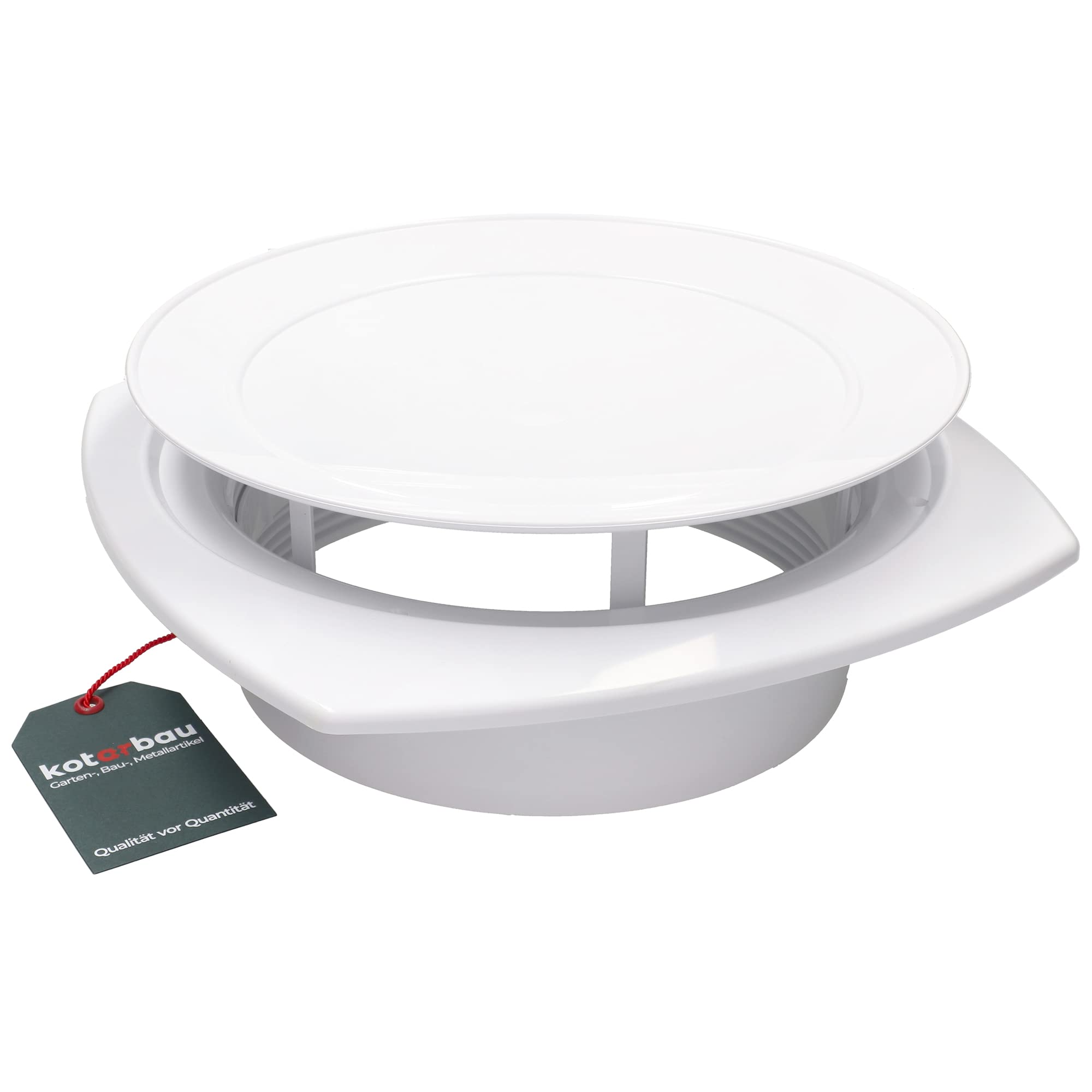 Grille d'Aération Ronde 200 mm Blanche – Anémostat - Diffuseur de ...