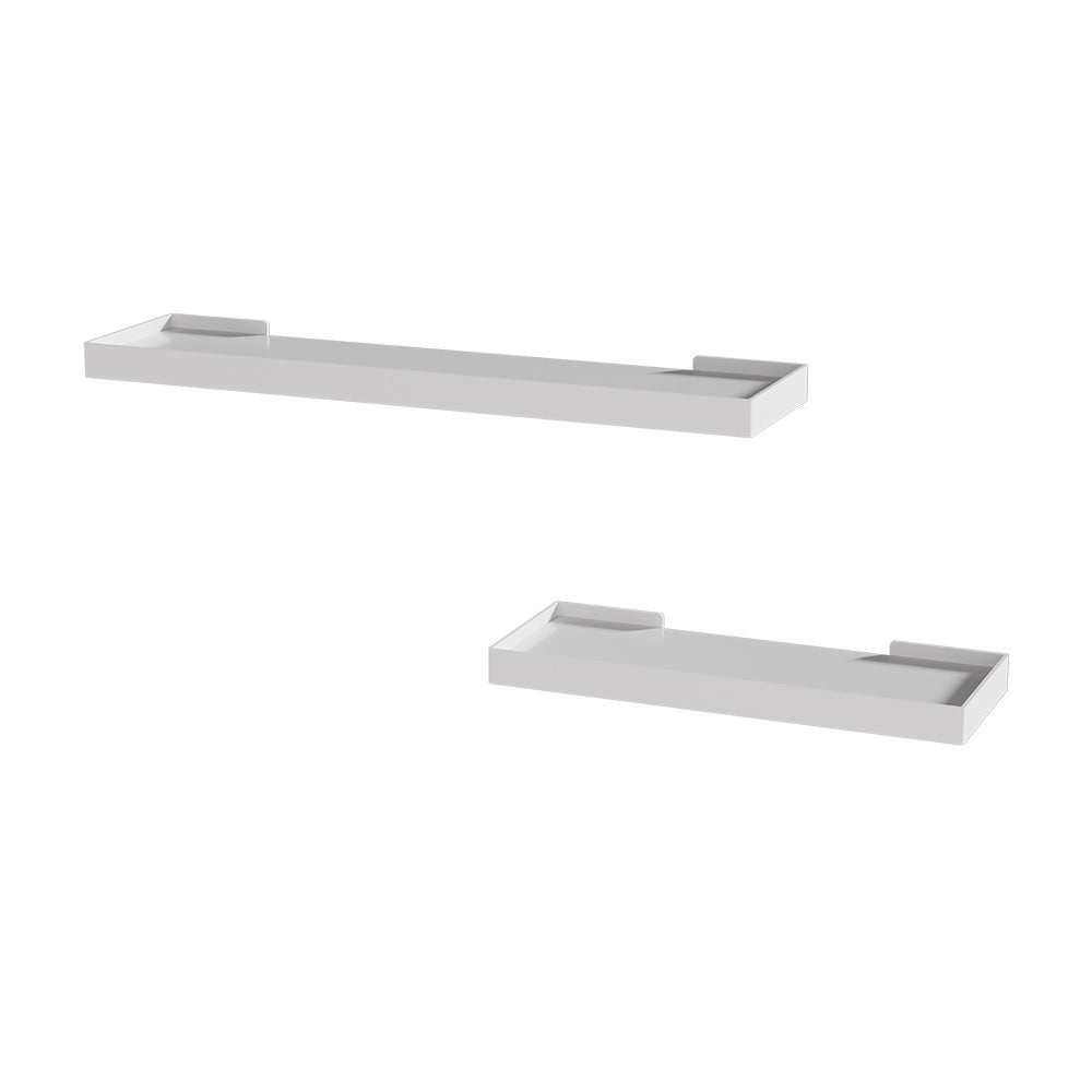 Vicco Półka ścienna Erni, Biały, 60 x 3 cm Zestaw 2 sztuk