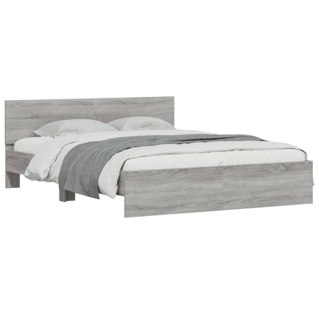 Cadre de lit sans matelas gris 140 x 200 cm - 3