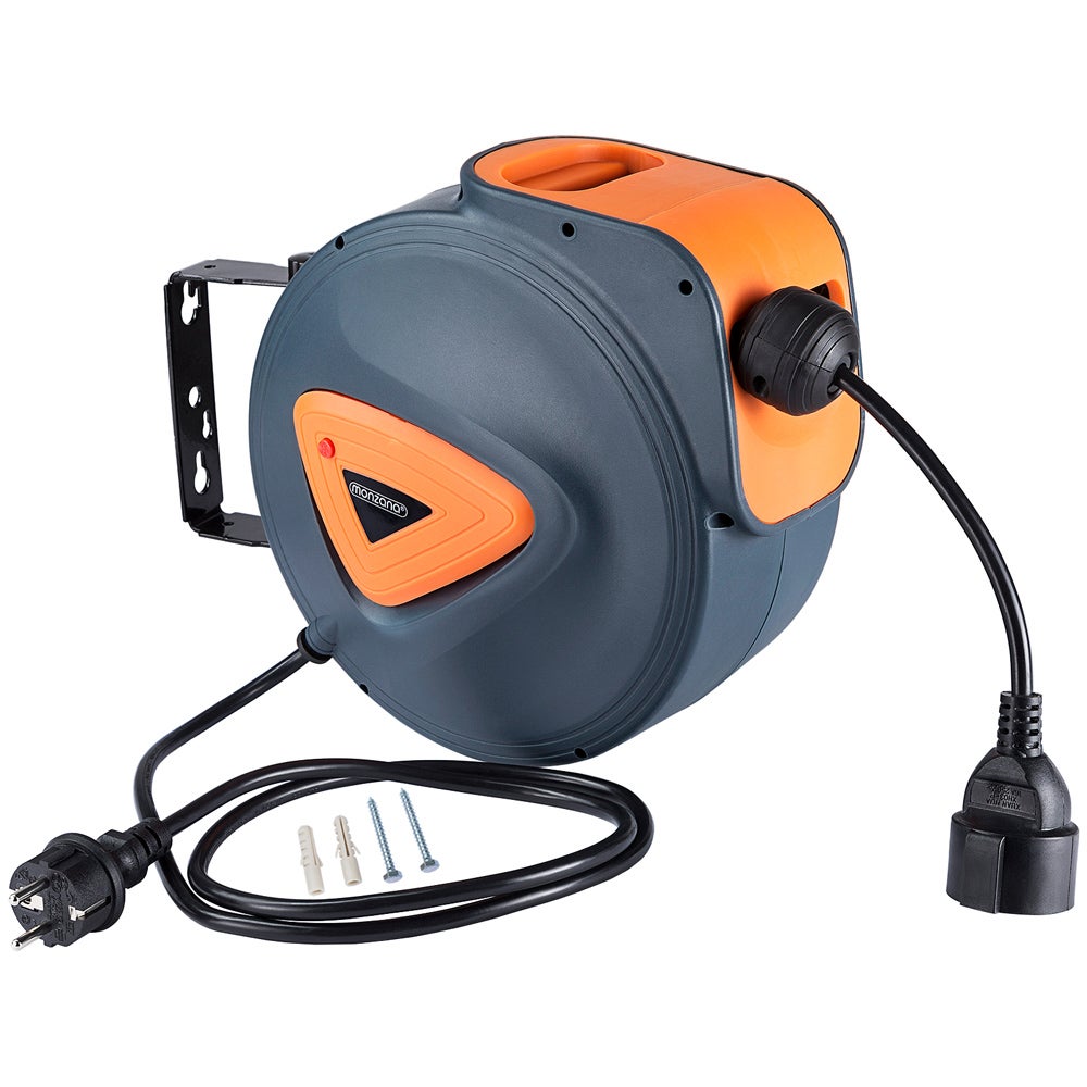 MONZANA® Enrouleur électrique automatique 15m + 1,5m pivotable 180 ...