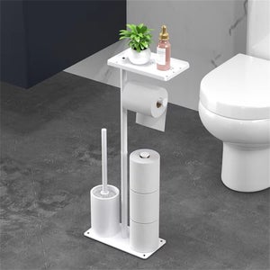 Porte-rouleau De Papier Toilette Transparent - Support Autonome En Acrylique, Capacité 5 Rouleaux