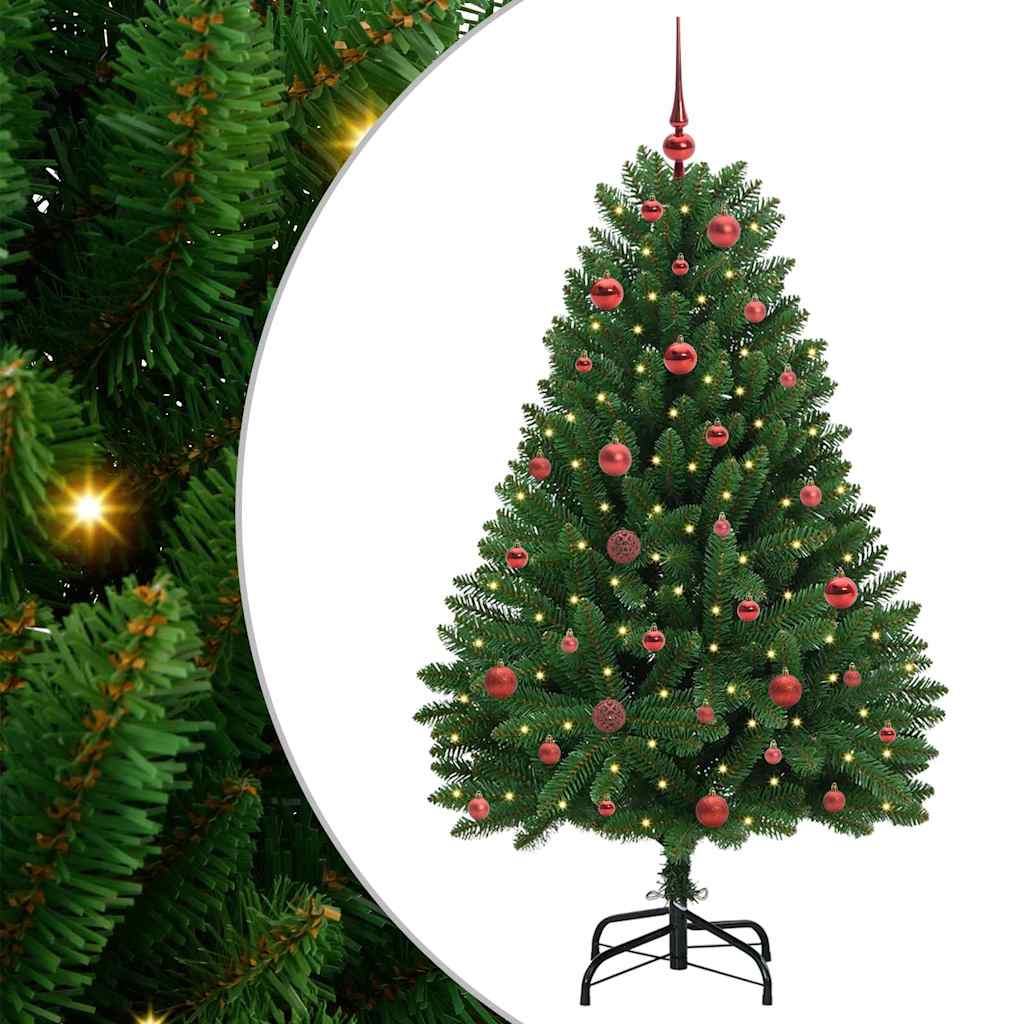 Sztuczna choinka Ze LED Lights Zielony 150 cm PVC i Metal