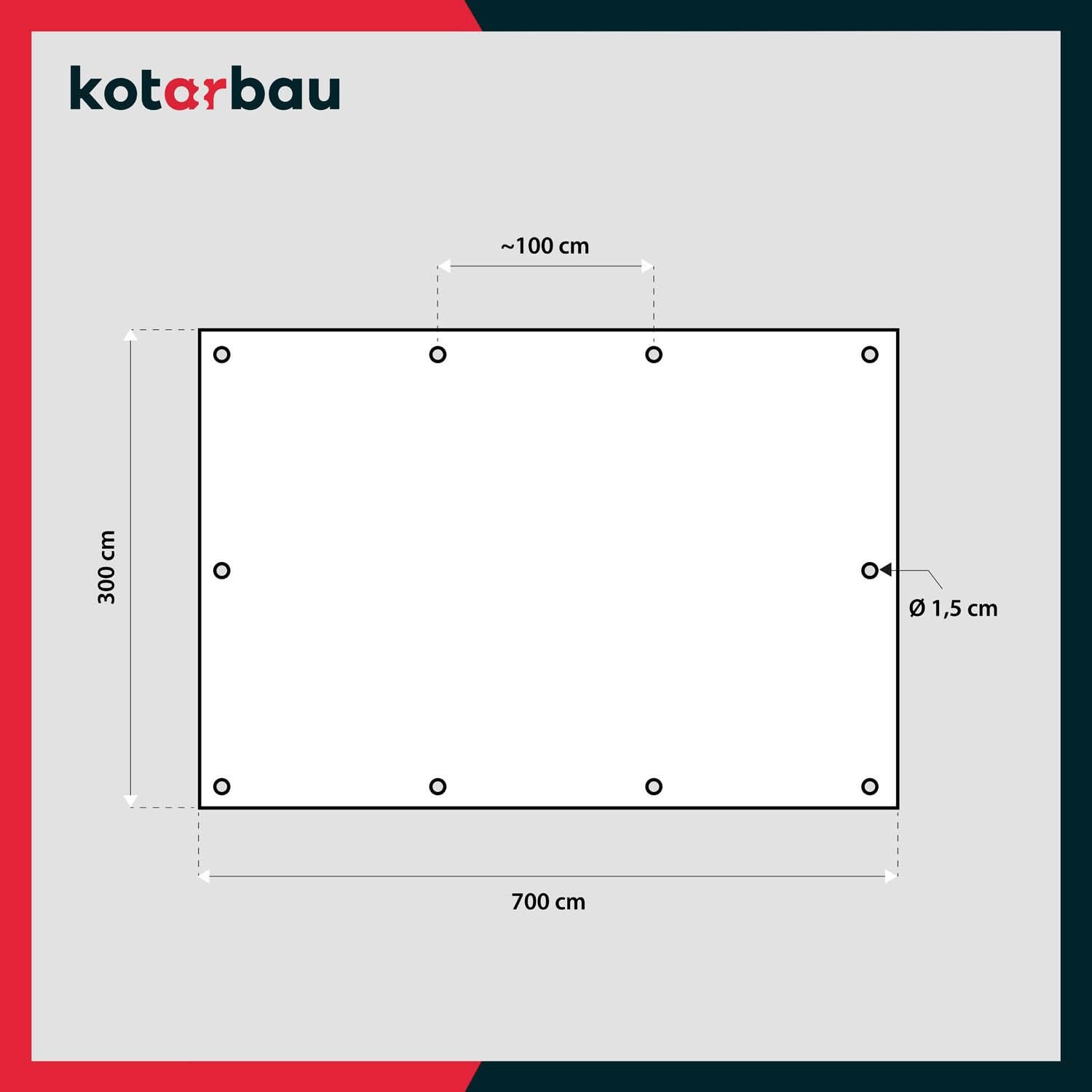 Plandeka 80 G/M2 - Płachta Ochronna Okryciowa - 3 X 7 M - Mocna - Gruba - Uniwersalna - Wodoodporna - Moro KOTARBAU - 3