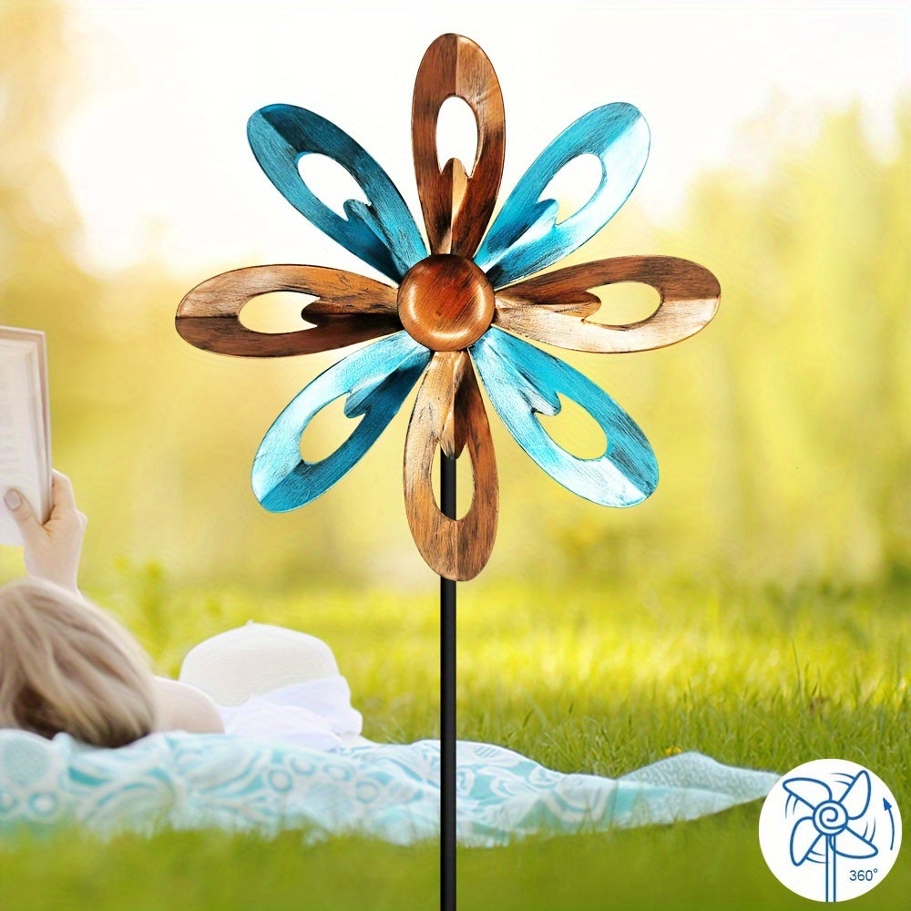 Moulin Vent Pour Jardin Moulin Vent Rotatif En Mtal Avec Piquets De