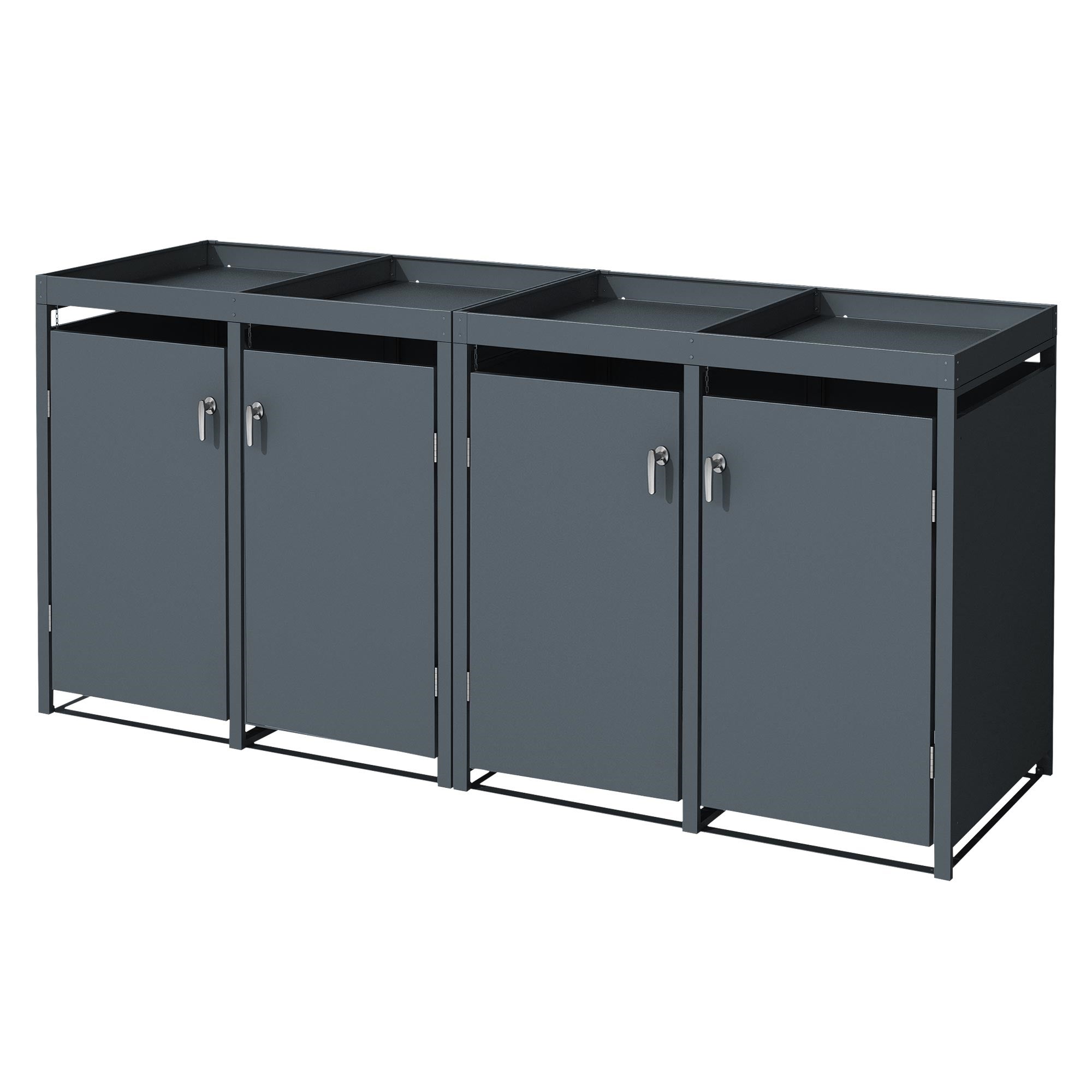 MAGICLULU 2sets Contenitori Pannello in Ferro Organizer Da Parete Senza Chiodi Cestini Portaoggetti Resistenti Ripiani in Filo Metallico Per Cucina Bagno Casa Hotel