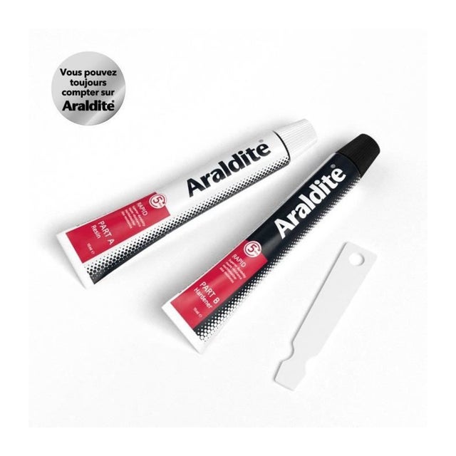 Colle - ARALDITE - RAPID TUBES 2X15ML - Haute performance - Prise rapide - Convient pour plusieurs matériaux
