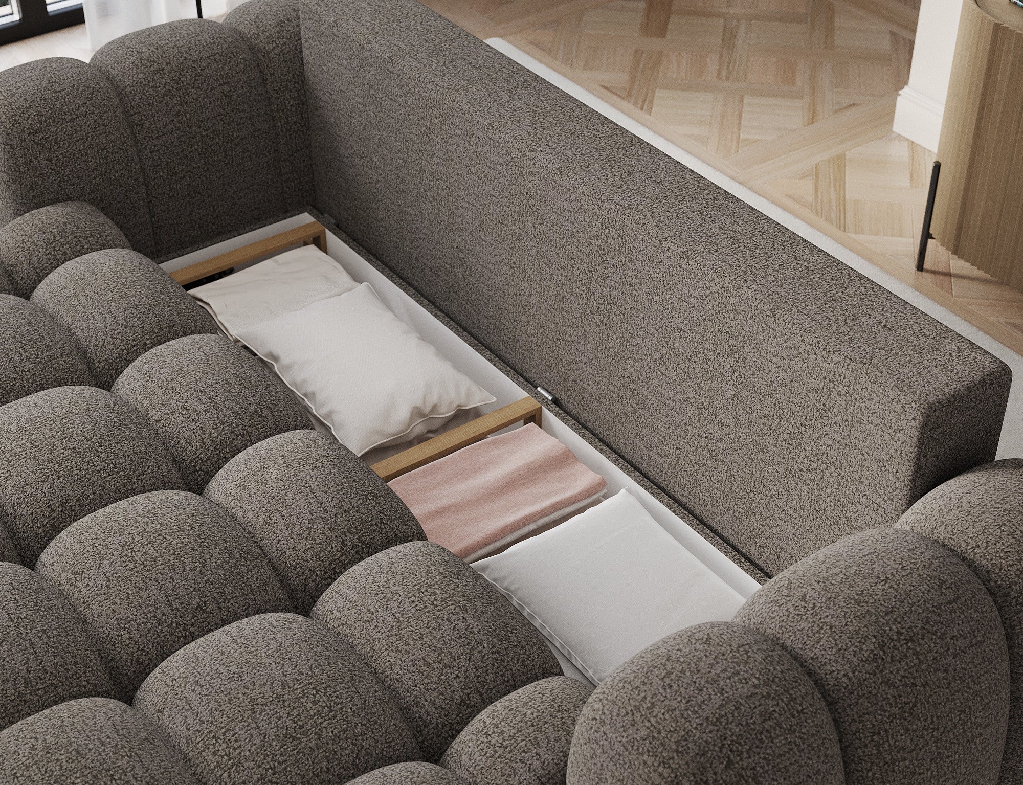 Canapé design COCOON – Le confort moderne au service de votre quotidien-Marron - 3