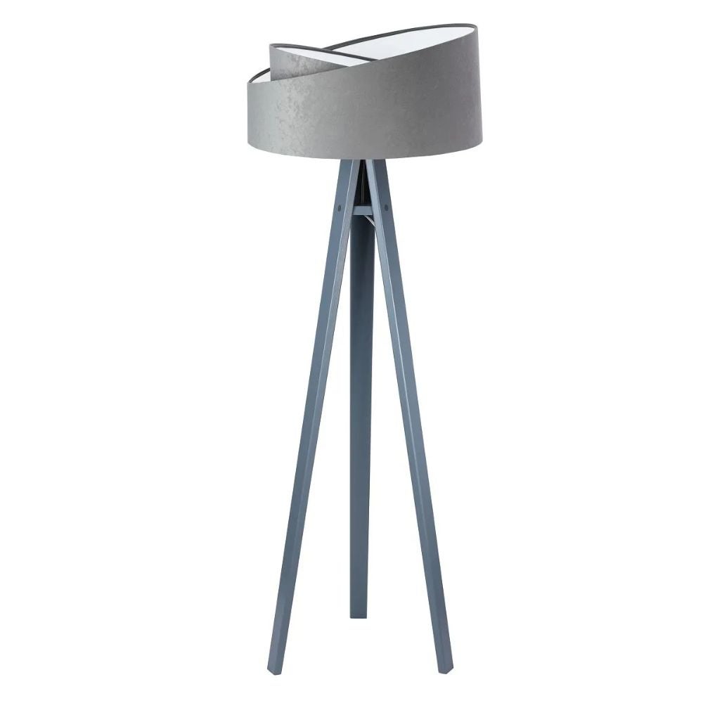 Lampa stojąca GEMSTONE szara/biała/szara