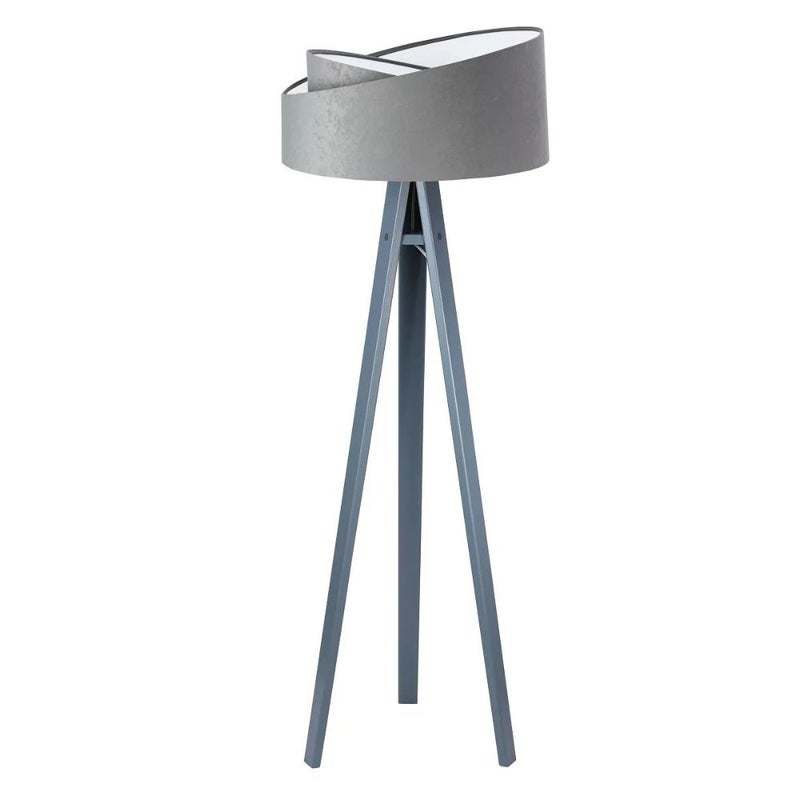Lampa stojąca GEMSTONE szara/biała/szara
