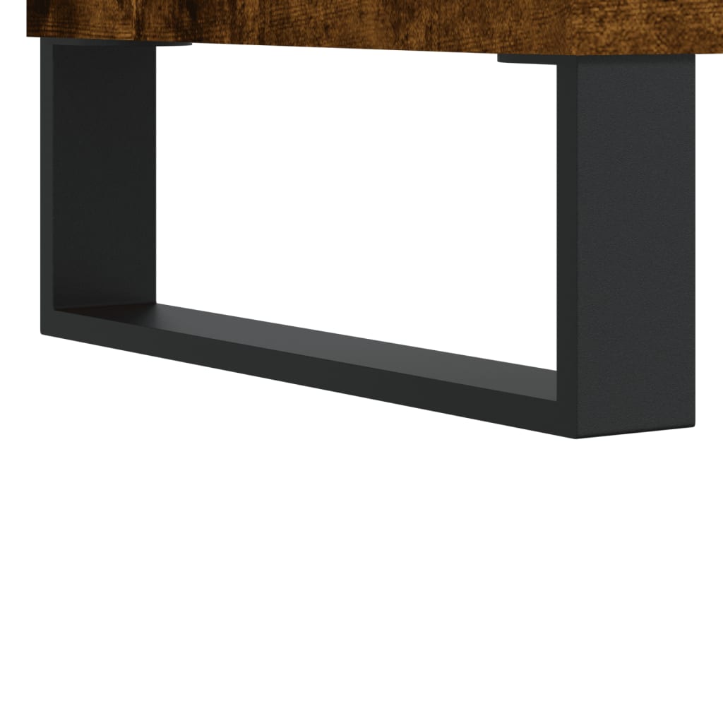 Table de chevet chêne fumé 40x35x50 cm bois d’ingénierie - 6