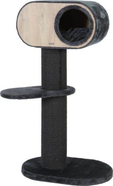 Tiragraffi Per Gatti Conlun - Forma A L, 58cm, In Cartone Resistente, Da Parete, Legno Chiaro - Foto 1