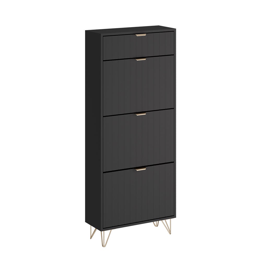 Vicco Szafka na buty Helge, Czarny, 60 x 145 cm 3 przedziały