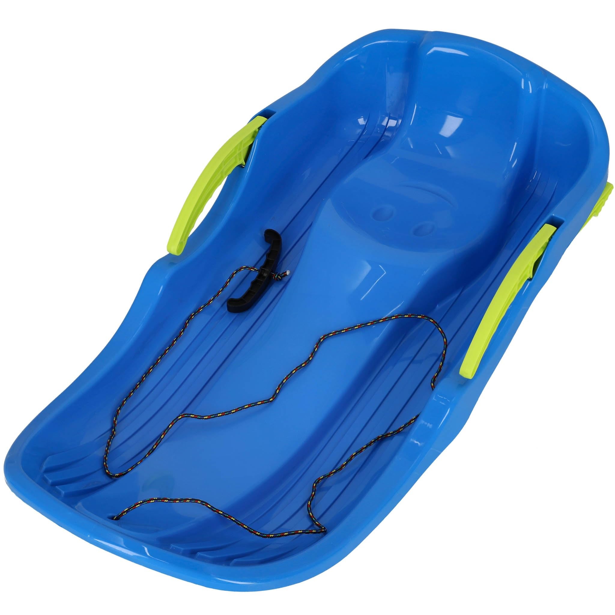 Sanki dla dzieci – z hamulcem – PVC – 79 x 38 x 16 cm – niebieskie – sanki śnieżne – solidne, ergonomiczne – KOTARBAU