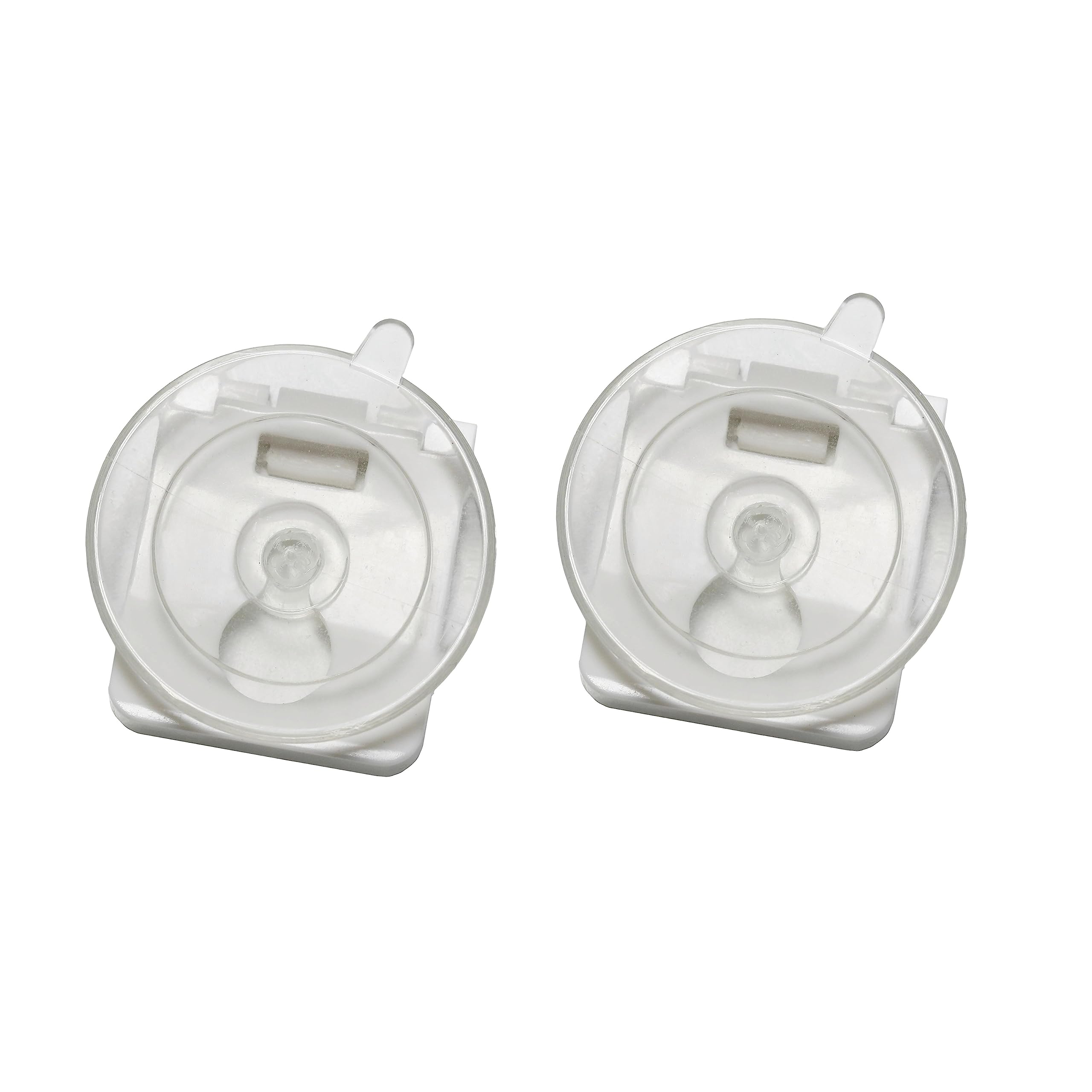 Gardinia 20 Ganci Con Clip In Metallo Per Cavi Per Tende, Colore Nichel, Design Moderno - 2