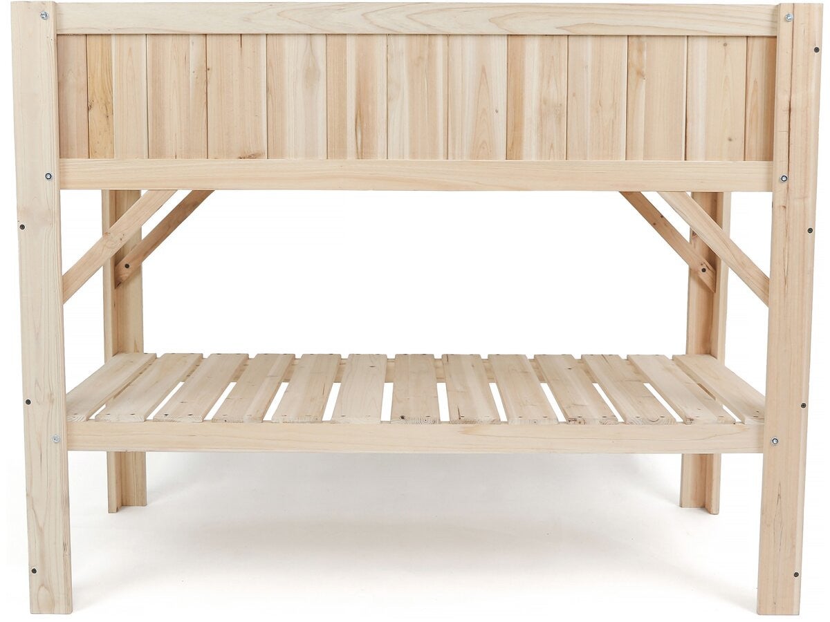 Carré potager en bois sur pieds 