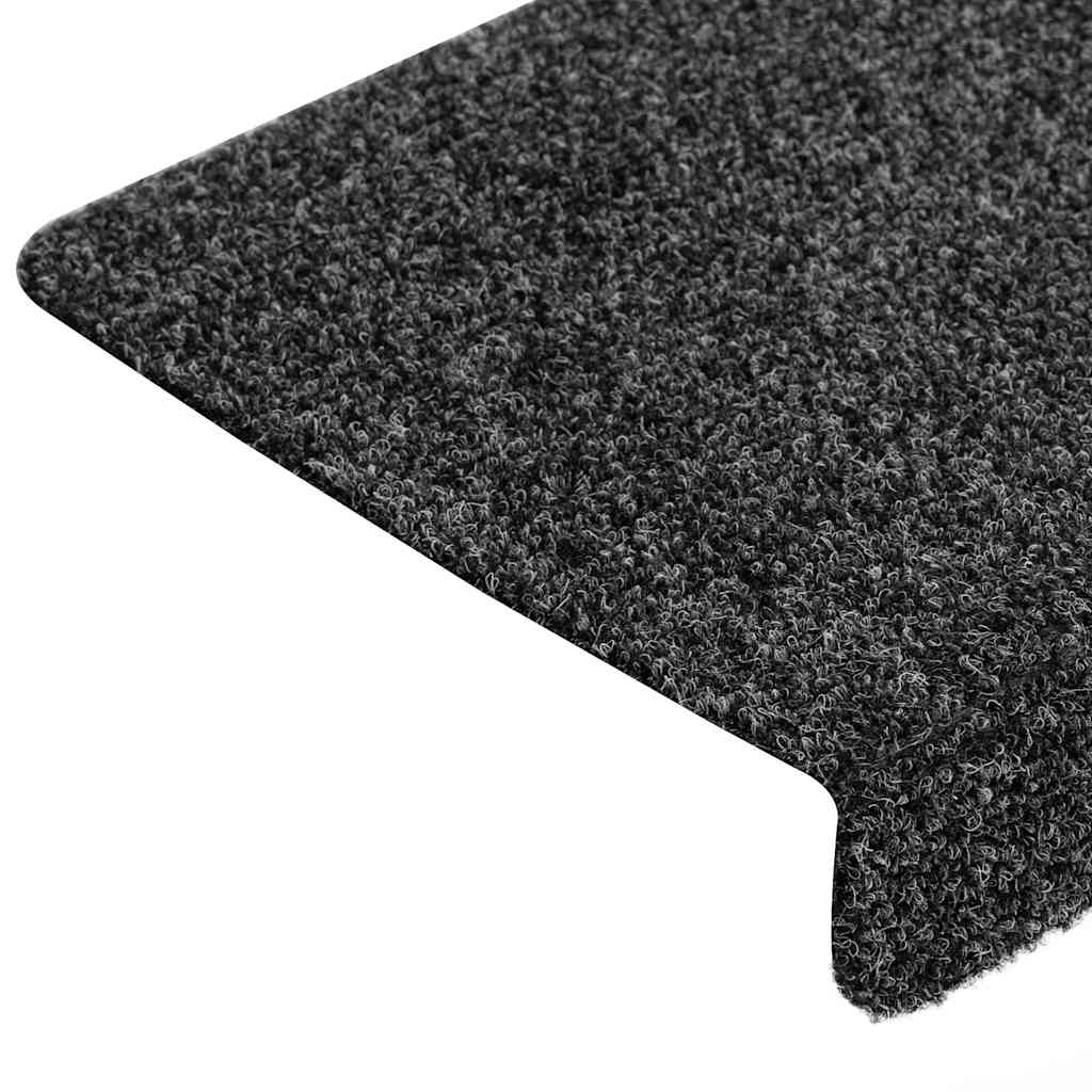 Tapis d'escalier autocollants 30 pcs | Paillasson d'escalier | Tapis de marche gris 65x21x4 cm CFW647097 - 6