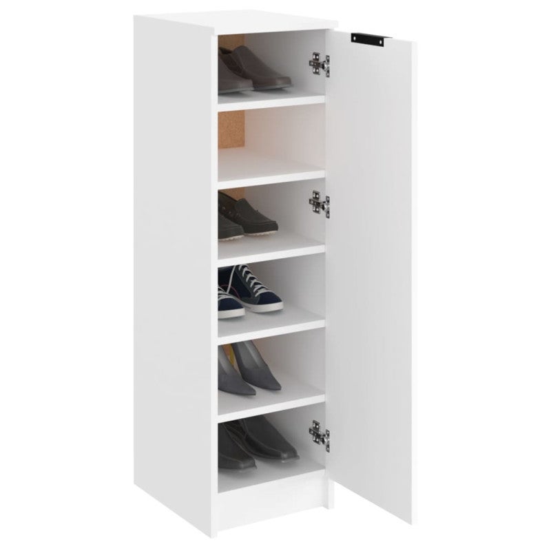 Armoire à chaussures Blanc 30x35x100 cm Bois d ingénierie - 4