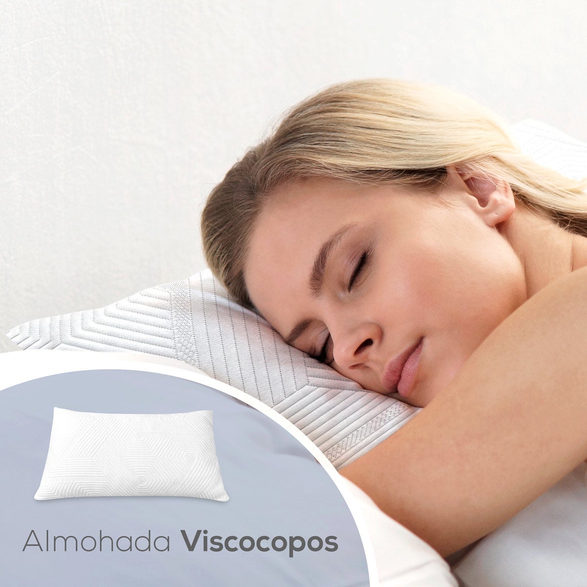 Almohada Viscoelástica Coposvisco - Hipoalérgenica - Altura 17cm - 105x40cm - 6