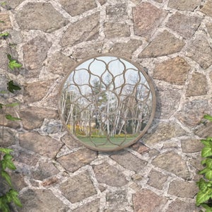 PMS Sanctuary Specchio Da Giardino A Farfalla 30 Cm - Decorazione Floreale Resistente Alle Intemperie Per Esterno
