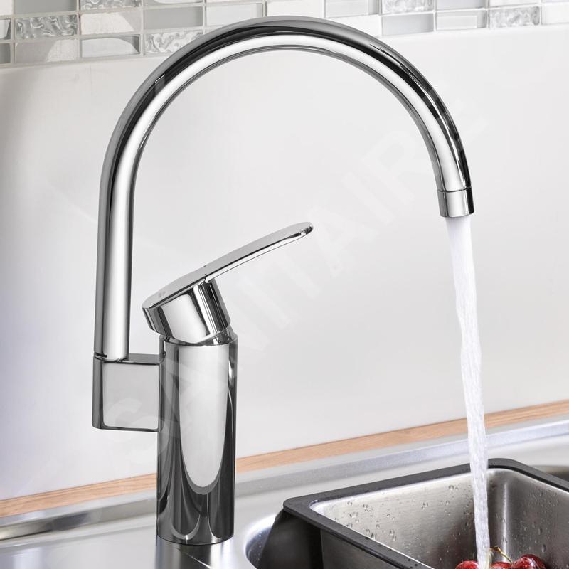 Robinet de cuisine - Chromé - Bec Haut - GROHE Wave Cosmopolitain - 32449001 - 4