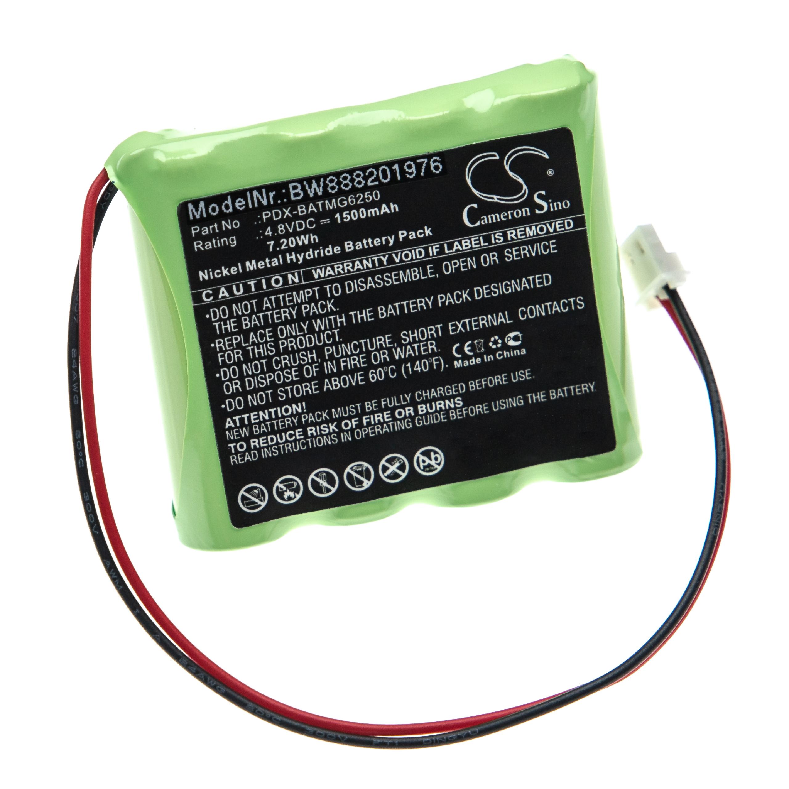 vhbw 1x Batterie compatible avec Paradox Magellan MG6250 Control Panel système d'alarme (1500mAh, 4,8V, NiMH) - 3