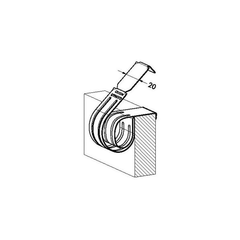 Clips pour plinthe - Décor : Zingué - CAMAR - 2
