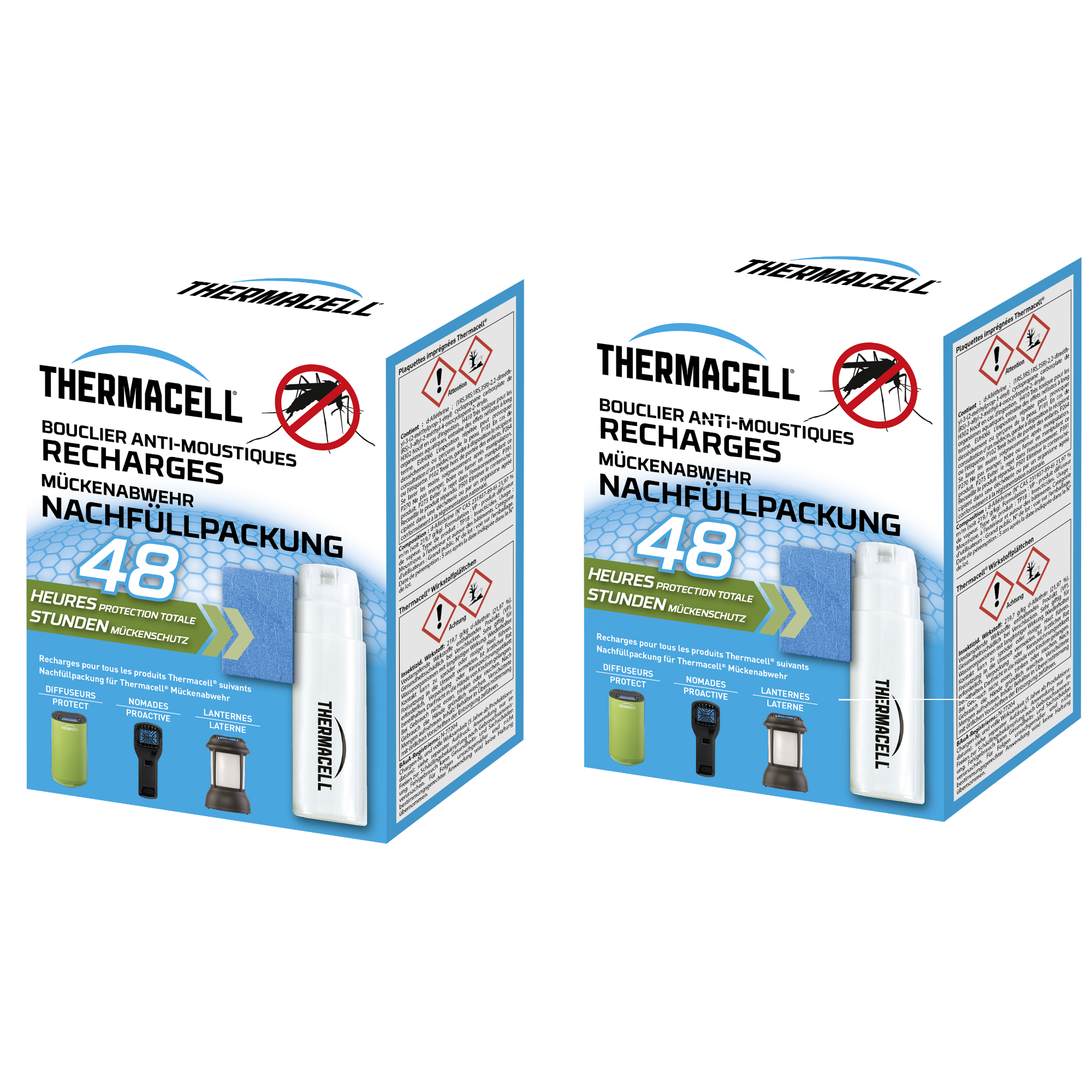 Diffuseur Anti Moustique Thermacell Diffuseur Anti-moustiques Thermacell -  Sans Fil, Protection 20m, Idal Terrasse/jardin, Recharge Gaz Butane