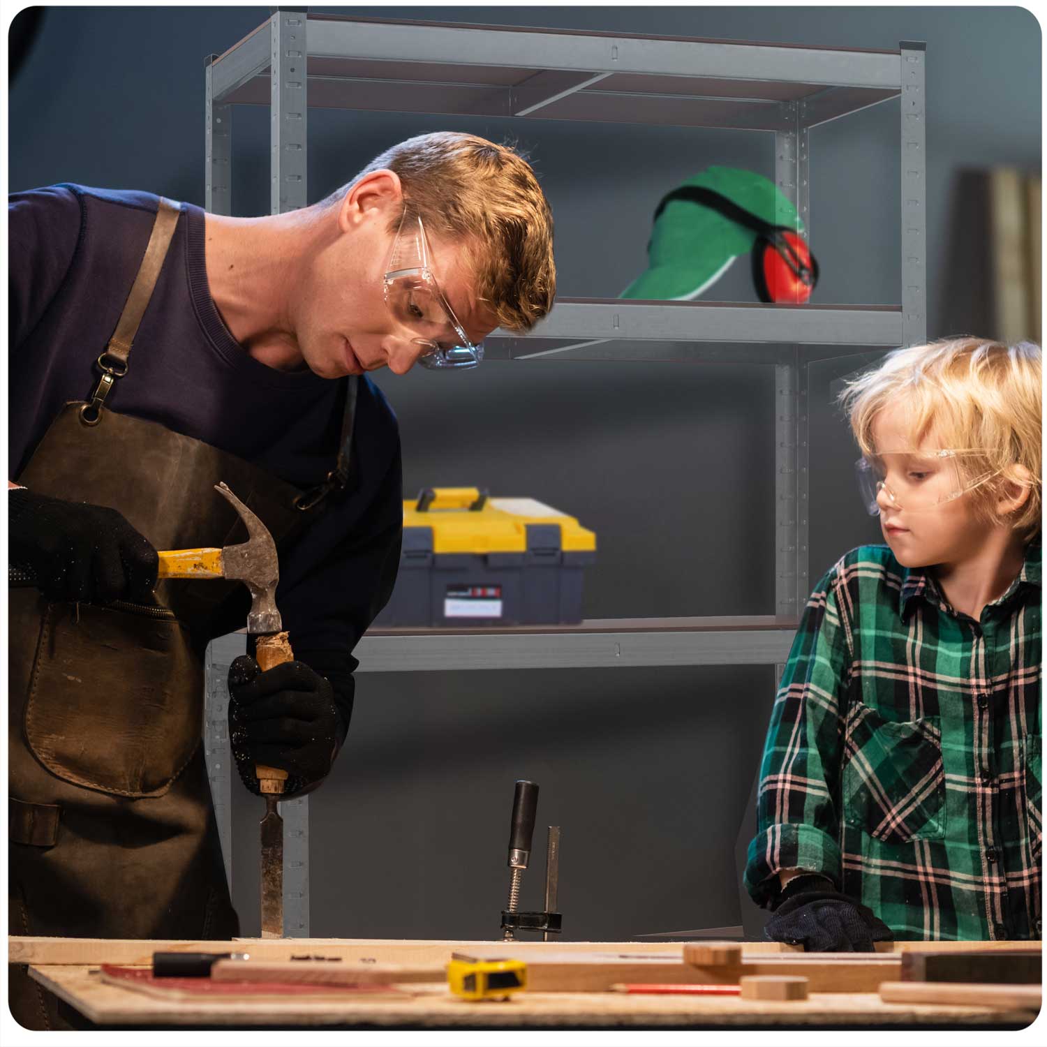 Étagère de rangement en métal 180 x 100 x 50 cm Humberg 4849 - 6