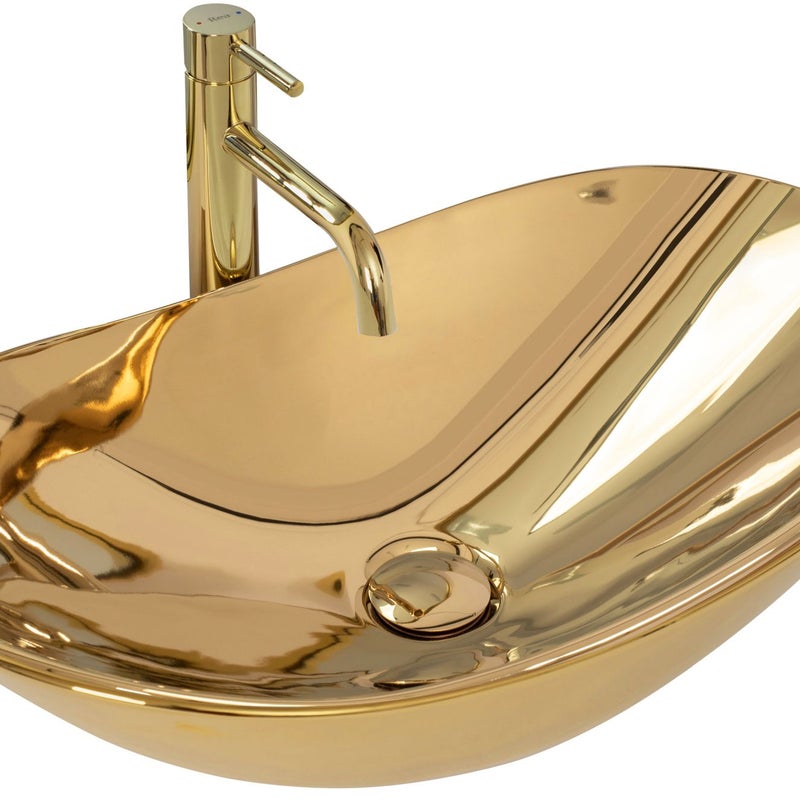 Umywalka Nablatowa Rea Royal Złoty 62 X 36