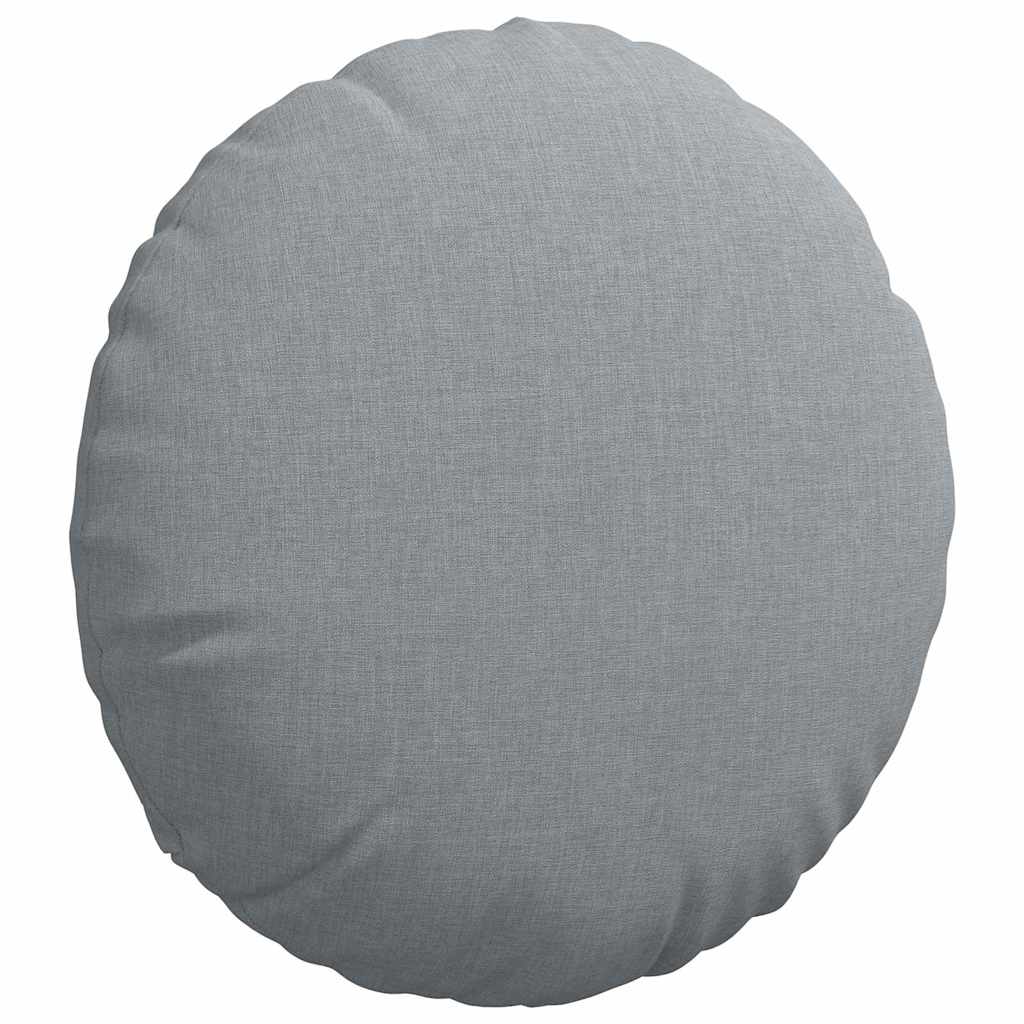 Cojines de asiento, 2 unidades, gris claro, Ø40 x 13 cm, tela - 5