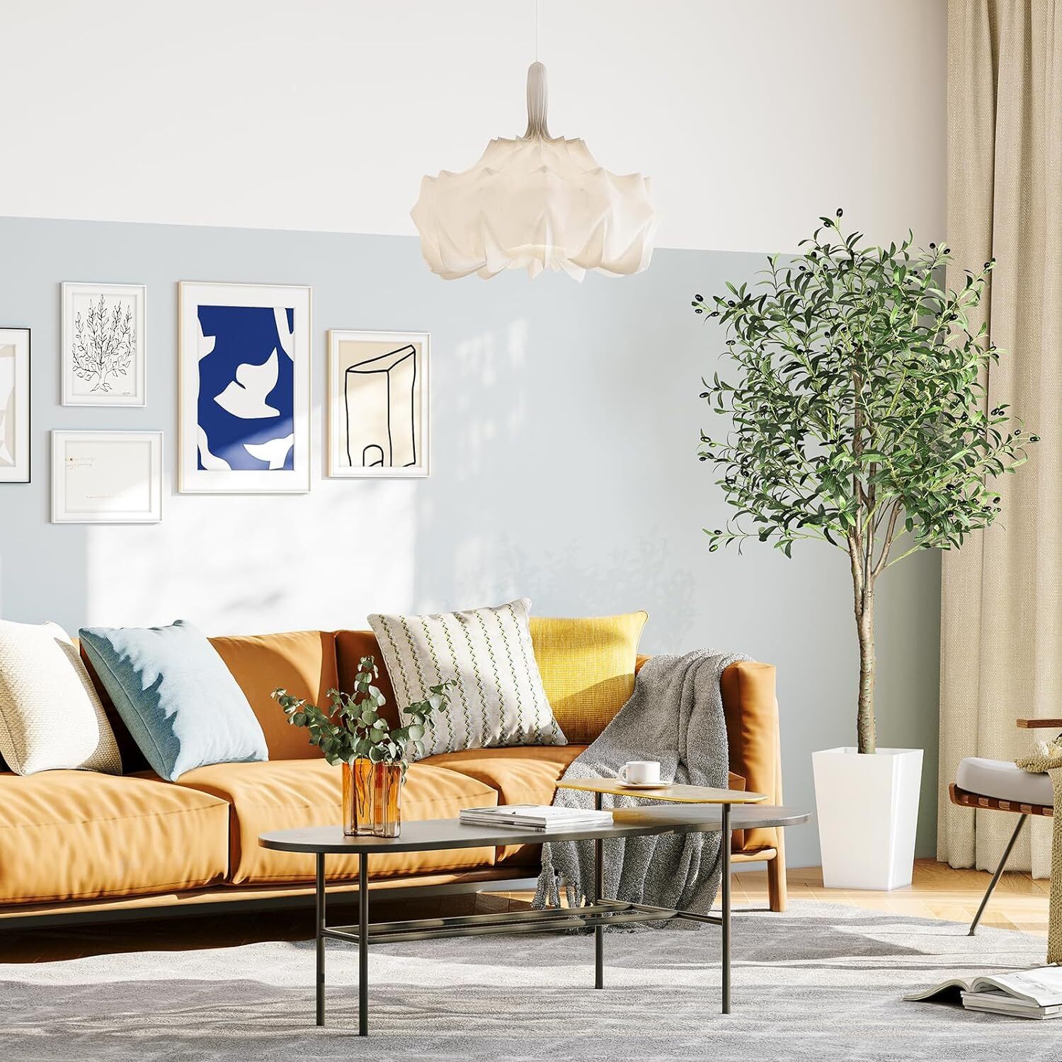 Arbre Artificiel 180 cm Plante Artificielle Plantes Artificielles Grand Arbre Artificiel Comme Réel pour Salon Chambre Bureau Décoration - 5