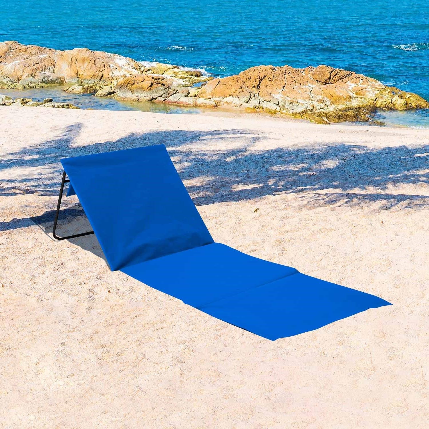 Pack 2 Tapetes Dobráveis de Praia ​​Acolchoados com Encosto 153x51x42cm Thinia Home - 5
