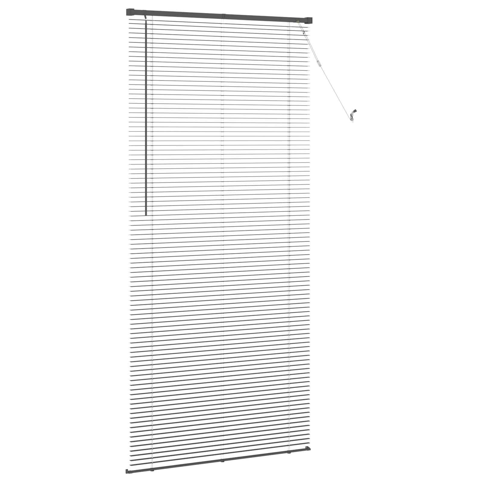 vidaXL Store Vénitien Gris Argenté 213 x 80 cm 25 mm PVC - 5