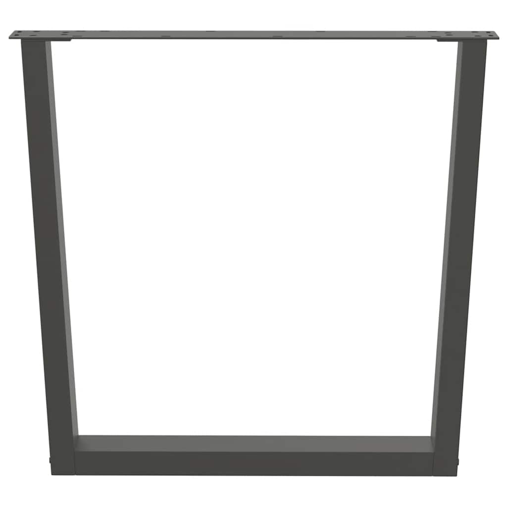 Pieds de table à manger forme de V 3 pcs | Pied de meuble 90x(72-73,3) cm acier CFW9611362 - 5