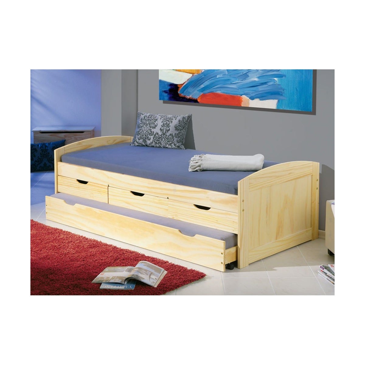 Divano Letto Singolo Con Letti Con Cassettoni Sotto Divano Letto