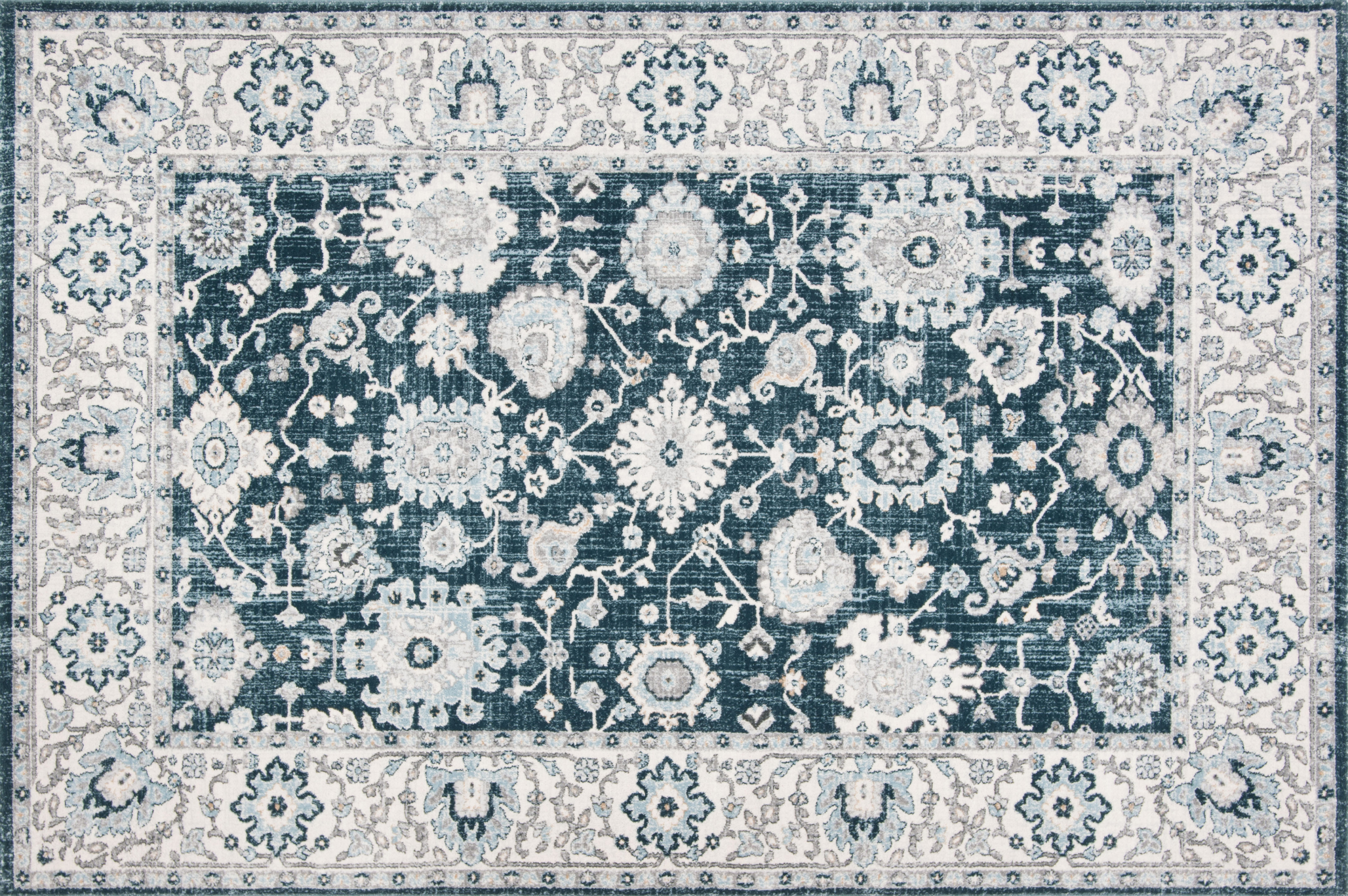 Alfombra de vinilo, teherán noche 133x200 cm - pvc antideslizante, lisa impresa, vinilica para cocina o salón, lavable