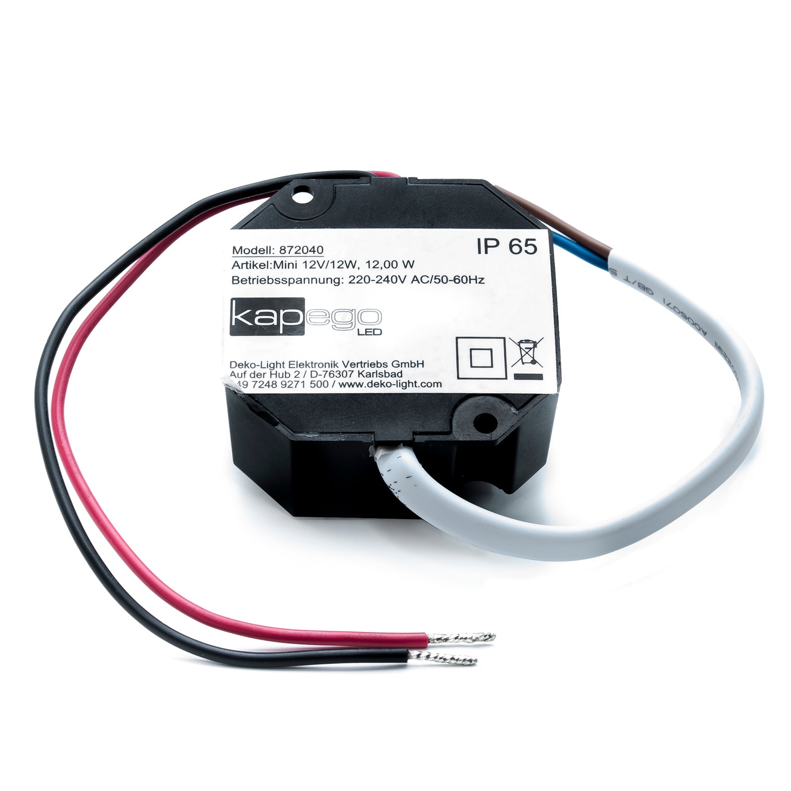 alimentatore trasformatore striscia luci led mini stagno 20 watt 1,6a