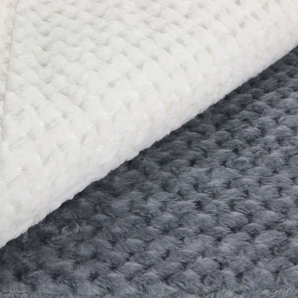 Plaid Nid Abeille Gris Xxl 150x200cm - 8