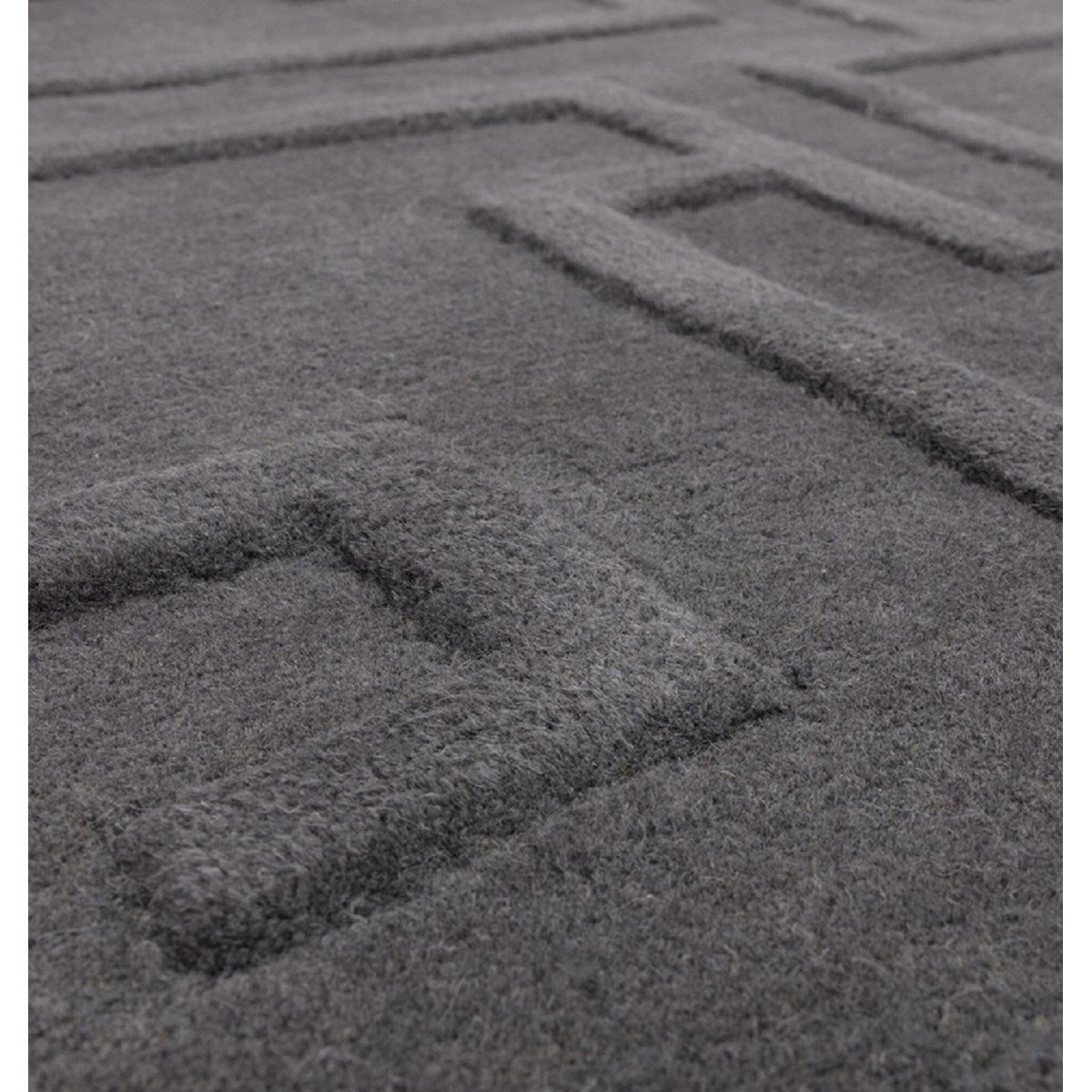 Tapis de salon moderne pure laine tufté main ZEMA 160x230 cm - 4