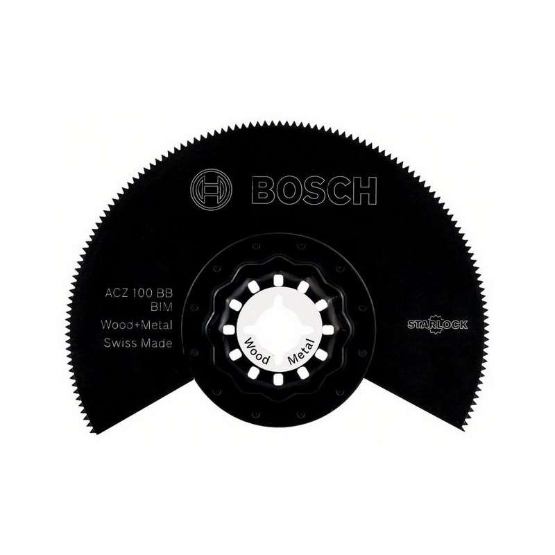 Bosch ACZ 100 BB Starlock – Lame Segment Bois & Métal 100 Mm – Coupe Affleurante Extra Large