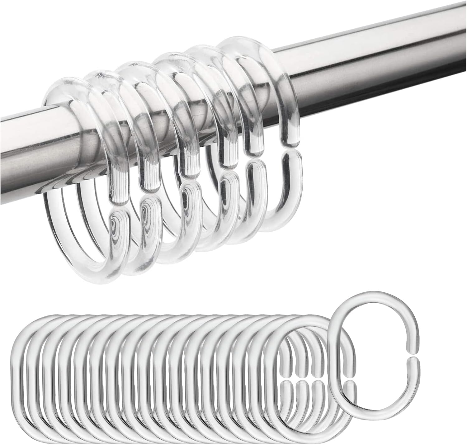 TRINGLE - EMBOUT TRINGLE,E--Barre de rideau de douche en forme de U