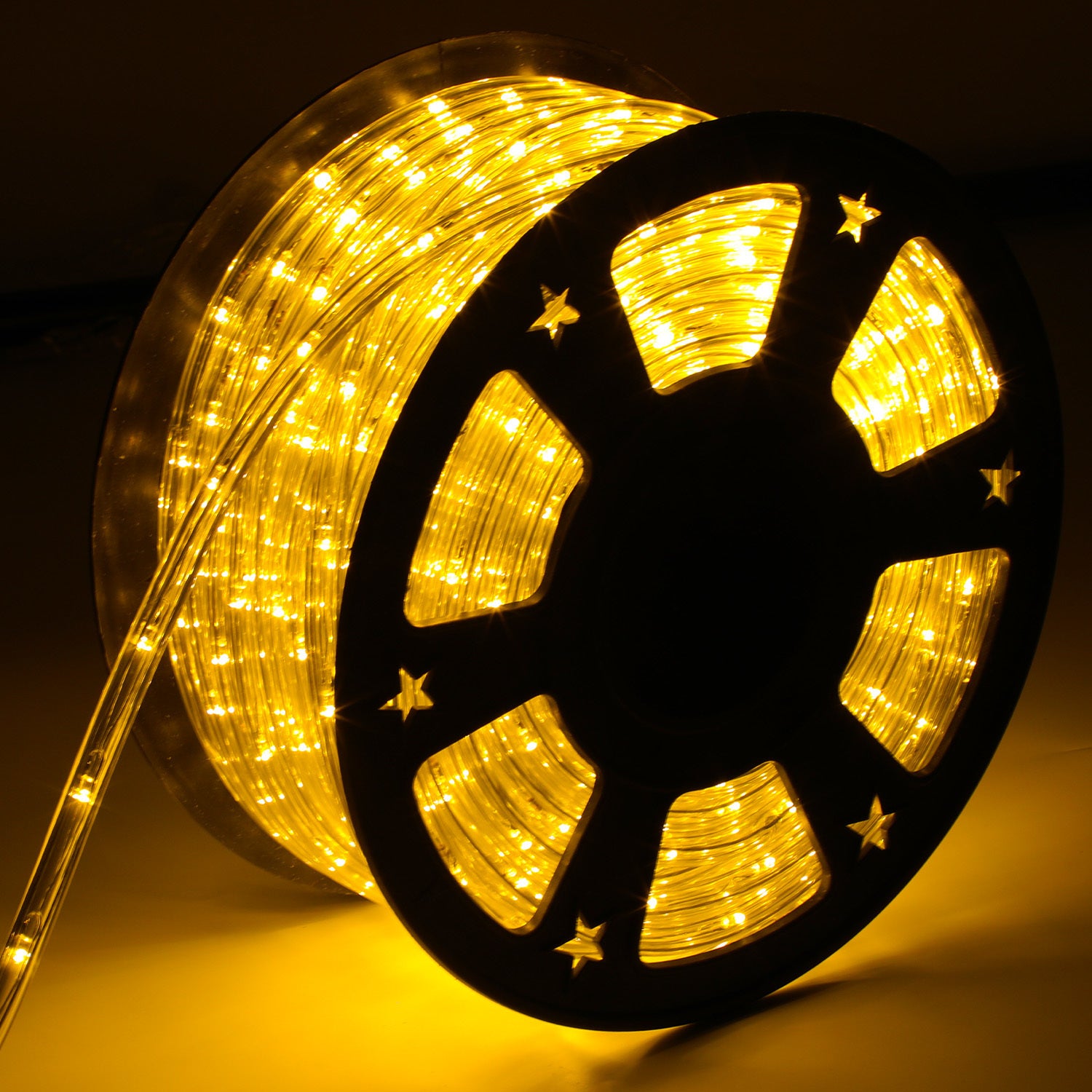 Zewnętrzny przewód oświetleniowy LED - 20 metrów - żółty