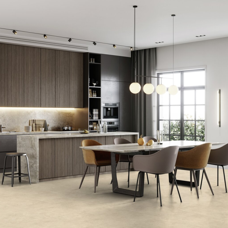 Dalle de sol PVC clipsable effet pierre pietra beige GERFLOR Senso Clic - 3