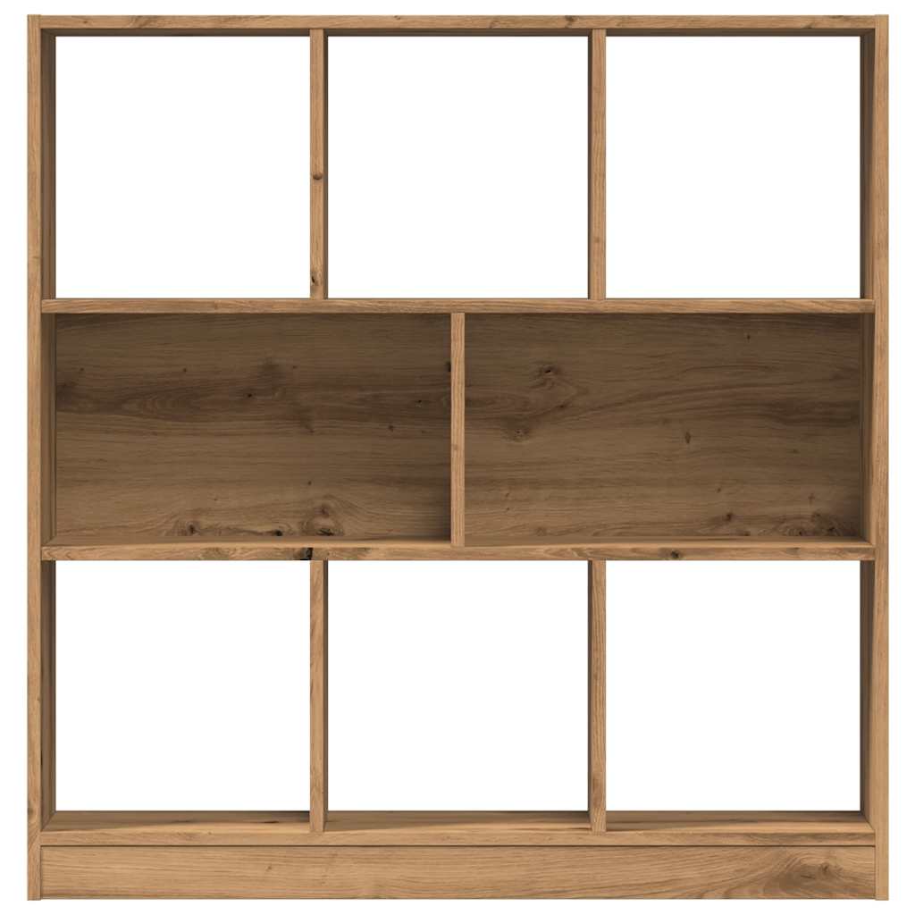 Bibliothèque pour Séjour en Bois Marron H. 100 x l. 97.5 x P. 29.5 cm - 5