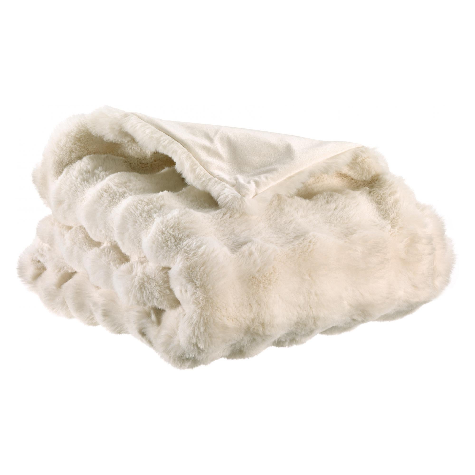 Manta reciclada berton marfil 130 x 160 cm marfil 130 x 160 cm vivaraise