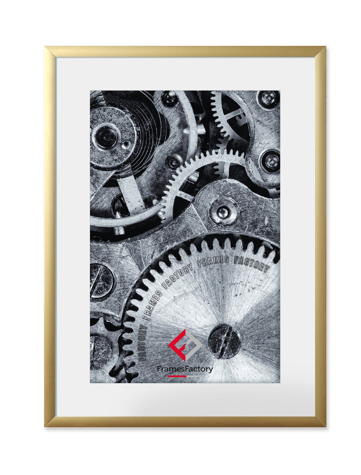 Ramka aluminiowa na zdjęcie 18x24 złoty 1szt.