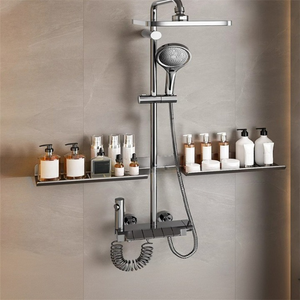 Support De Douche à Suspendre - Porte Shampoing Pour Douche - Panier De Douche à Porte