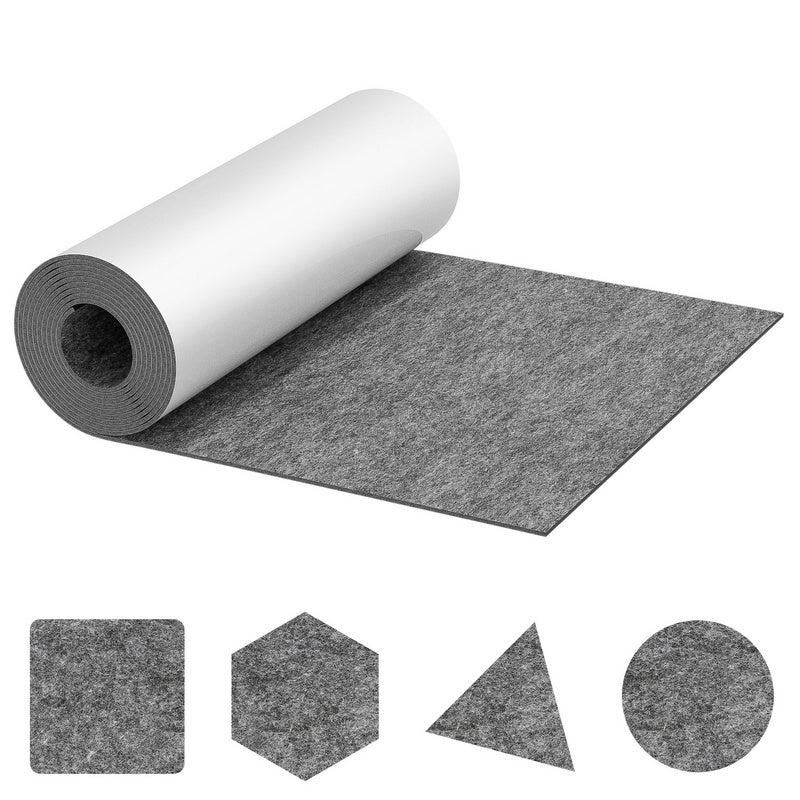 YaoHui 3 Fogli Feltro Autoadesivi Formato A4 – Rosso, 21x30 Cm, Spessore 1 Mm, Per Fai Da Te - 2