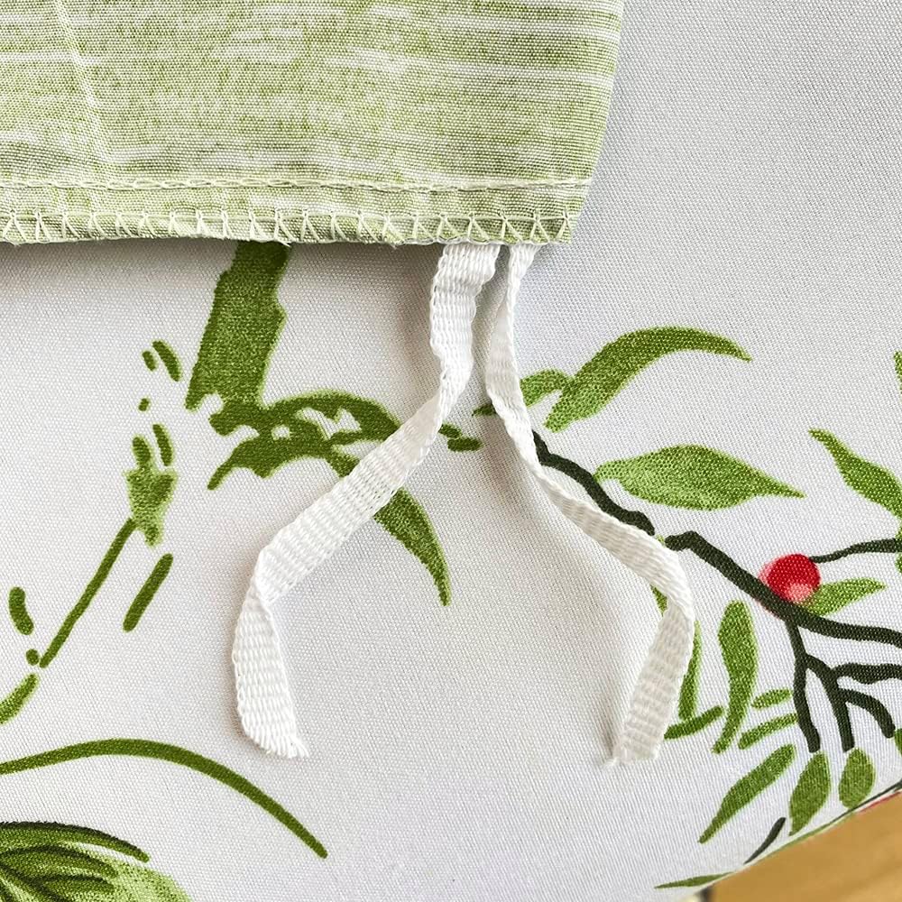 Housse de Couette 220x240 Fleurs Feuilles Motif Coloré Vert Blanc Floral Parure de Doux Microfibre Lit Linge avec Taies d'oreiller 50x75 cm - 6